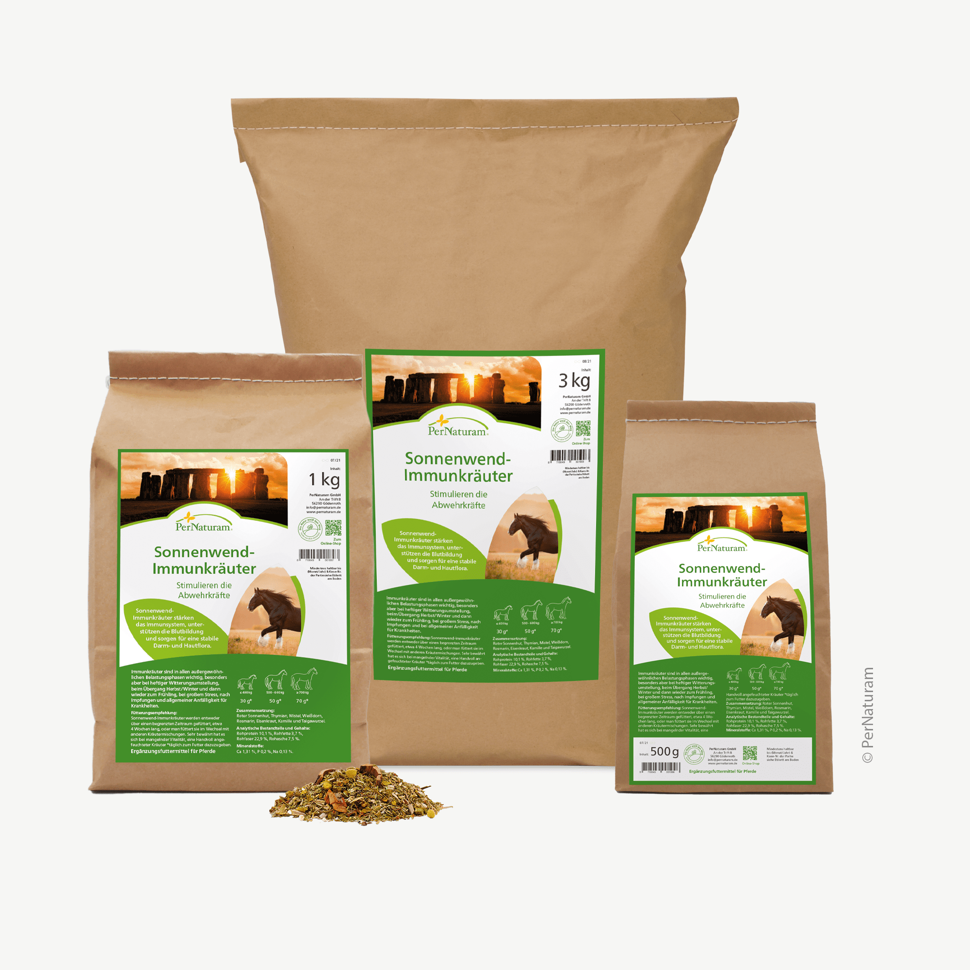 Sonnenwende immuunkruiden, pure horse, kruidemix, immuunsysteem, gezondheid, weerstand