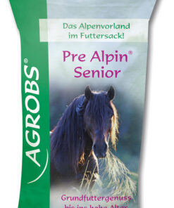 Pre Alpin senior, grasmengsel, agrobs, paardenvoeding, gezondheid, orthomoleculair